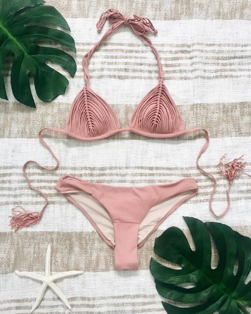Dusty Rose Basic Ruched Bottoms (Teeny)