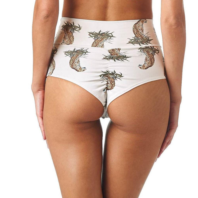 Cream Cheetah High Rise Bottoms